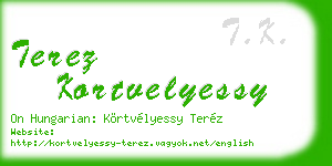terez kortvelyessy business card
