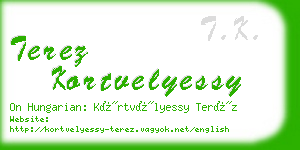 terez kortvelyessy business card